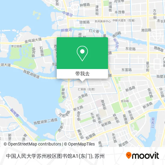 中国人民大学苏州校区图书馆A1(东门)地图