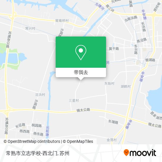 常熟市立志学校-西北门地图