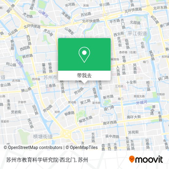 苏州市教育科学研究院-西北门地图