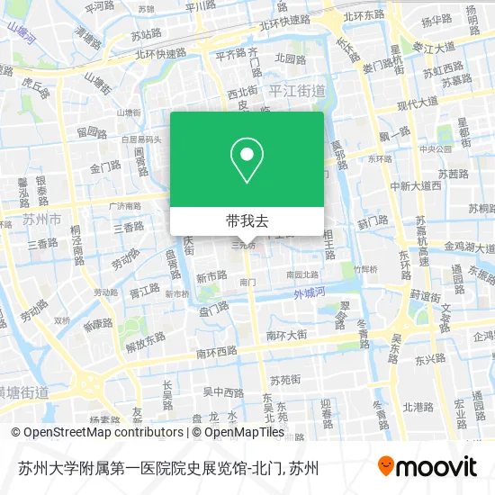 苏州大学附属第一医院院史展览馆-北门地图