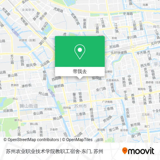 苏州农业职业技术学院教职工宿舍-东门地图