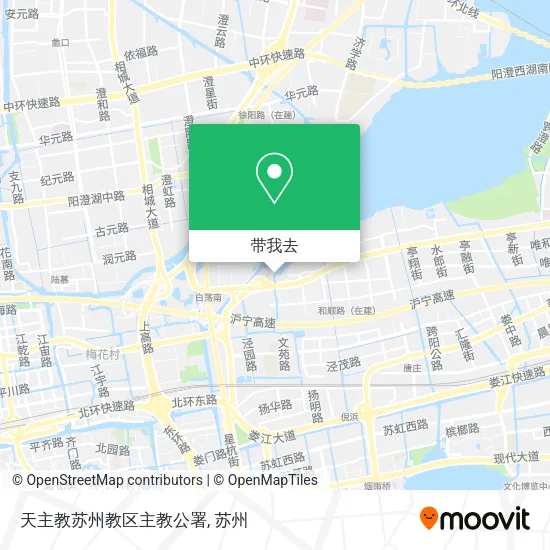 天主教苏州教区主教公署地图