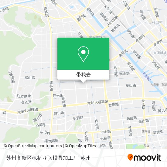 苏州高新区枫桥亚弘模具加工厂地图