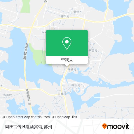周庄古传风湿酒宾馆地图
