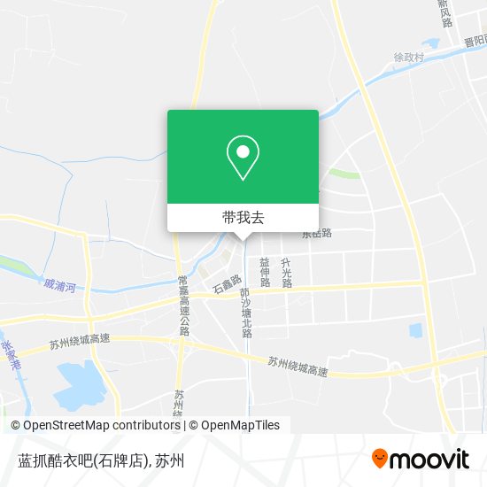 蓝抓酷衣吧(石牌店)地图