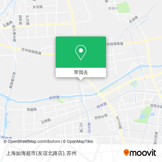 上海如海超市(友谊北路店)地图