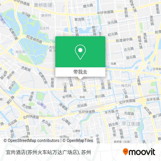 宜尚酒店(苏州火车站万达广场店)地图
