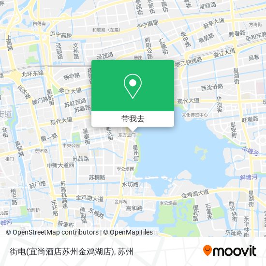 街电(宜尚酒店苏州金鸡湖店)地图