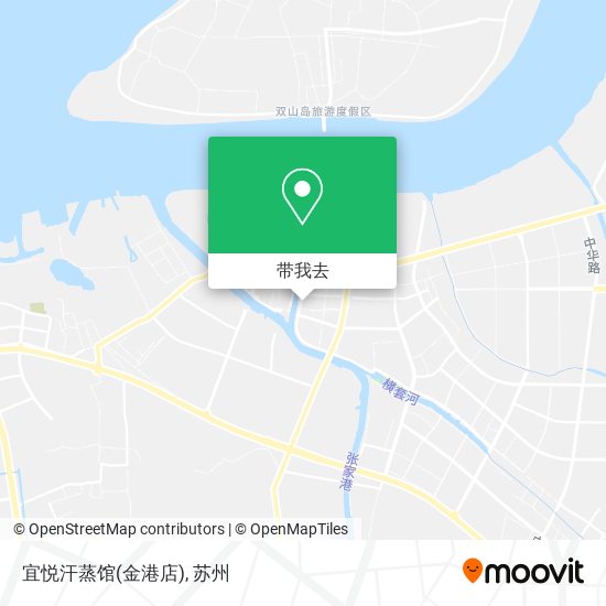 宜悦汗蒸馆(金港店)地图