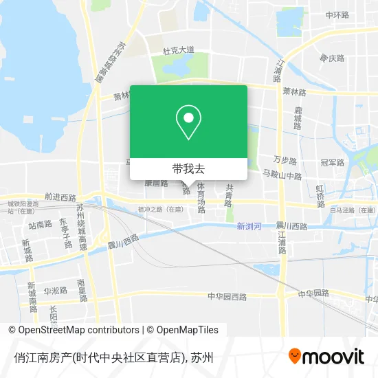 俏江南房产(时代中央社区直营店)地图