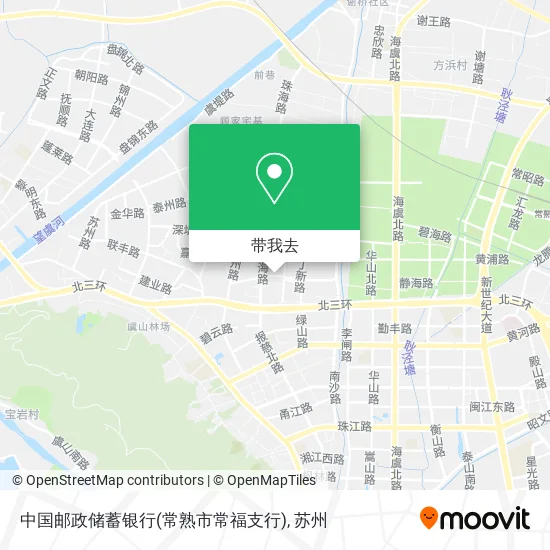 中国邮政储蓄银行(常熟市常福支行)地图