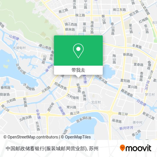 中国邮政储蓄银行(服装城邮局营业部)地图