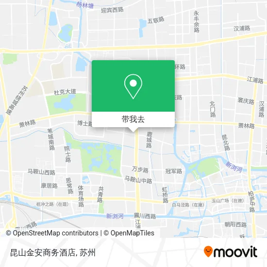 昆山金安商务酒店地图