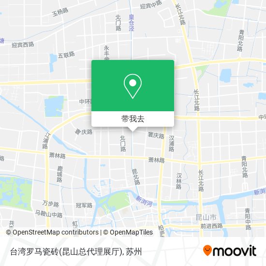 台湾罗马瓷砖(昆山总代理展厅)地图