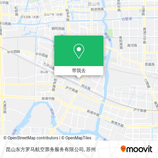 昆山东方罗马航空票务服务有限公司地图