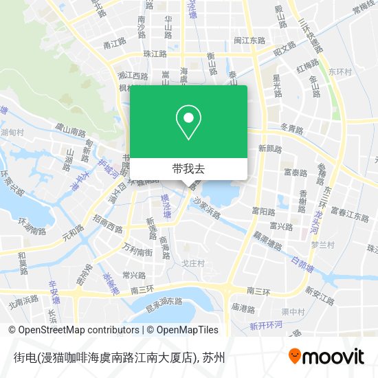 街电(漫猫咖啡海虞南路江南大厦店)地图
