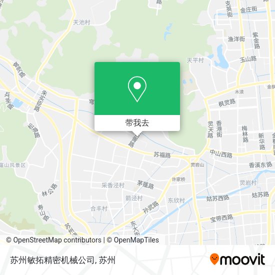 苏州敏拓精密机械公司地图