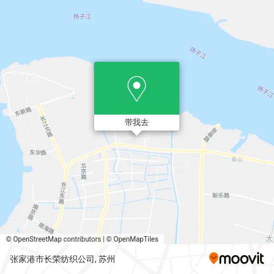 张家港市长荣纺织公司地图