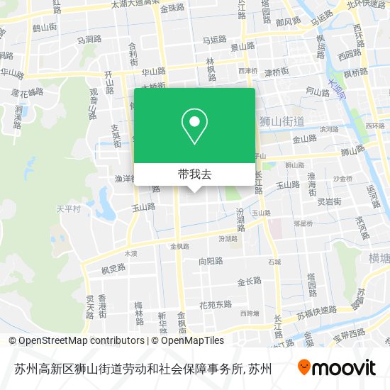 苏州高新区狮山街道劳动和社会保障事务所地图