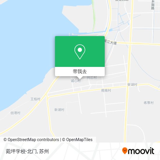 菀坪学校-北门地图