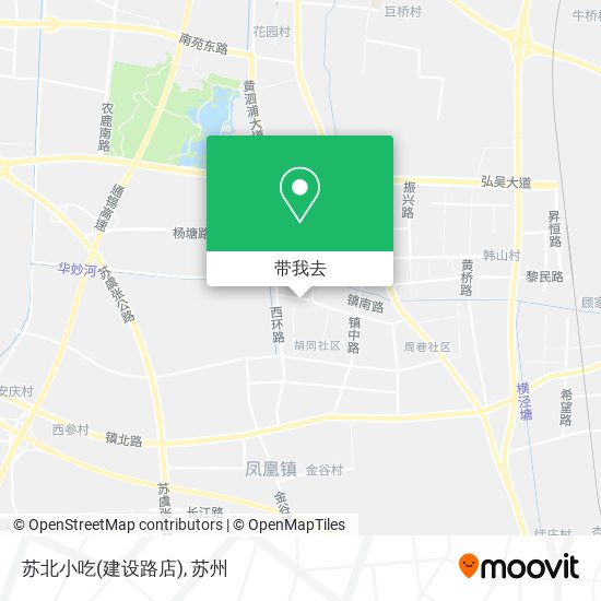 苏北小吃(建设路店)地图