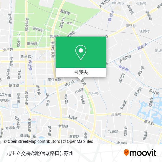 九里立交桥/烟沪线(路口)地图