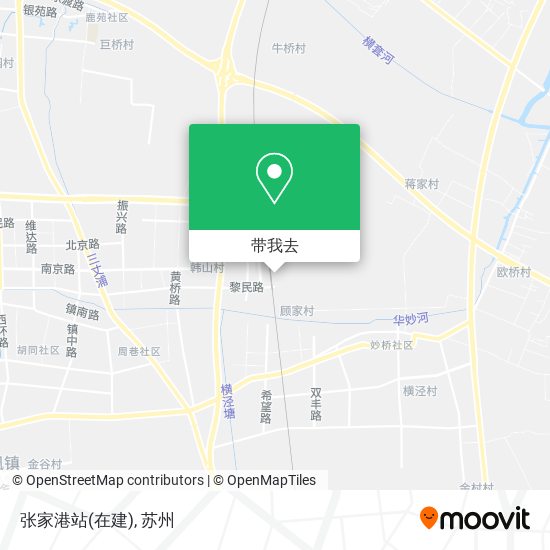 张家港站(在建)地图