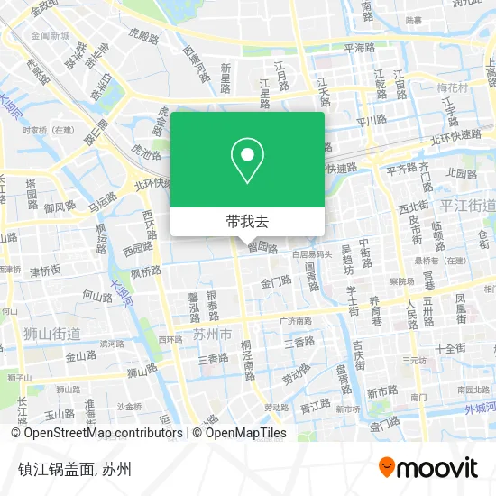 镇江锅盖面地图