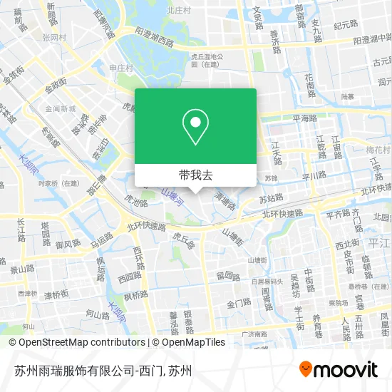 苏州雨瑞服饰有限公司-西门地图