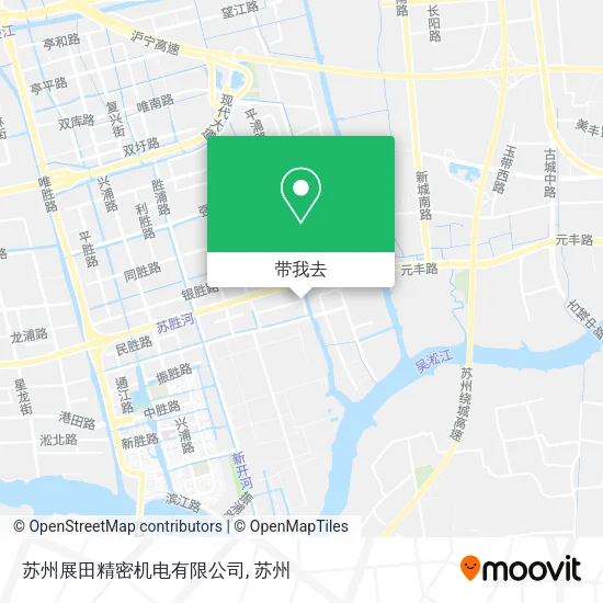 苏州展田精密机电有限公司地图