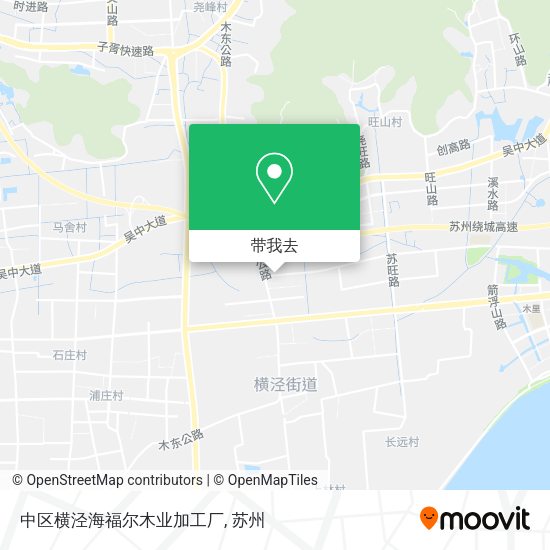 中区横泾海福尔木业加工厂地图