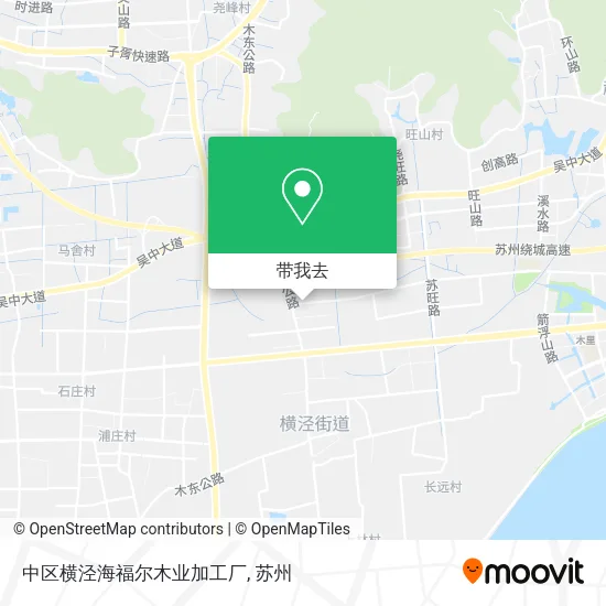 中区横泾海福尔木业加工厂地图