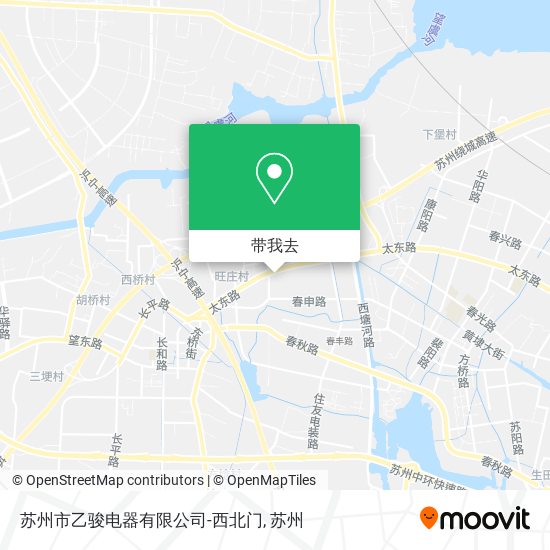 苏州市乙骏电器有限公司-西北门地图