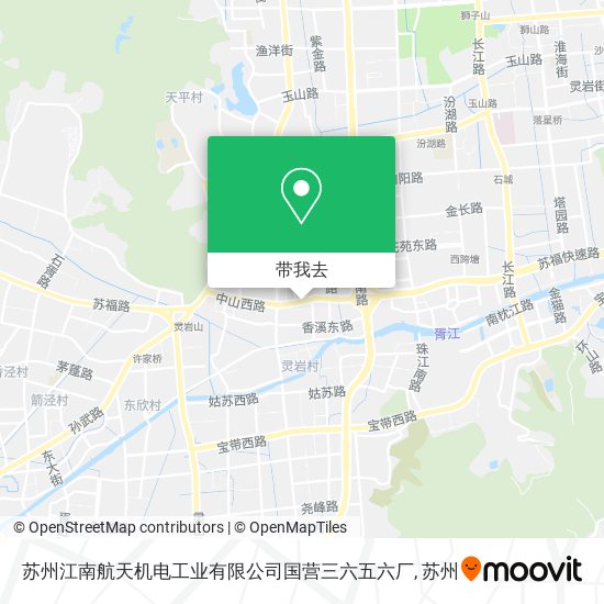 苏州江南航天机电工业有限公司国营三六五六厂地图