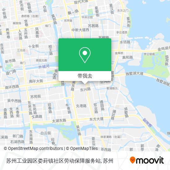 苏州工业园区娄葑镇社区劳动保障服务站地图