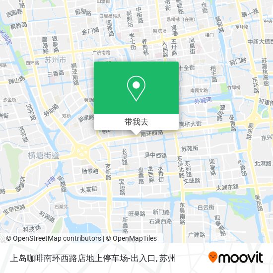 上岛咖啡南环西路店地上停车场-出入口地图