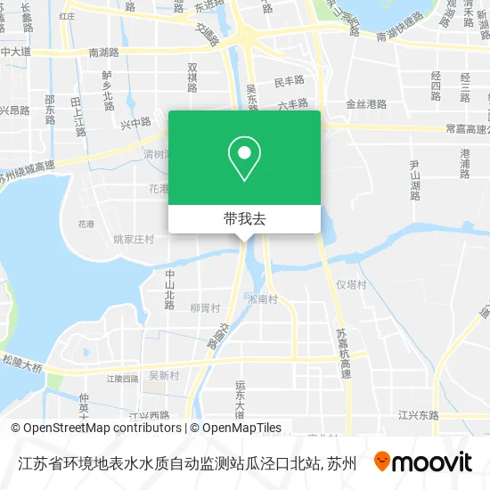 江苏省环境地表水水质自动监测站瓜泾口北站地图
