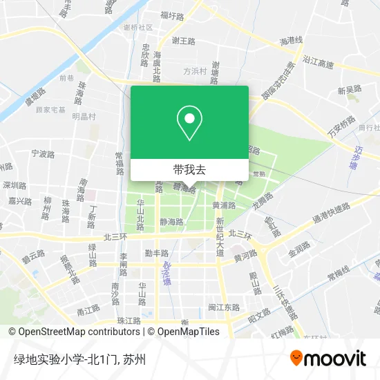 绿地实验小学-北1门地图