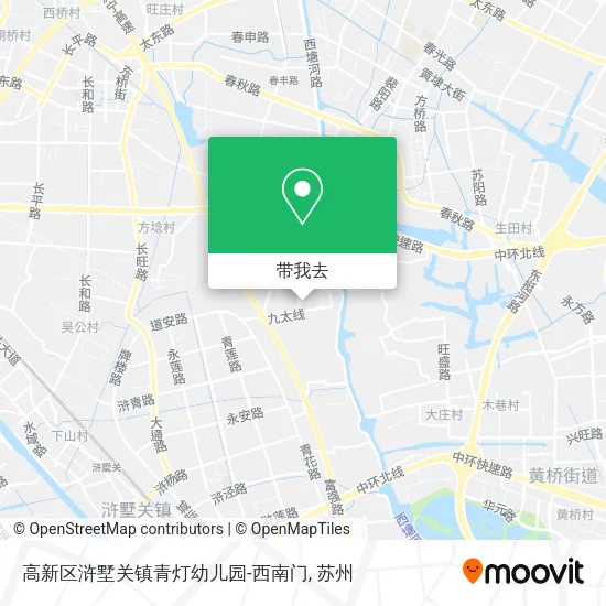 高新区浒墅关镇青灯幼儿园-西南门地图