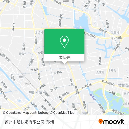 苏州中通快递有限公司地图