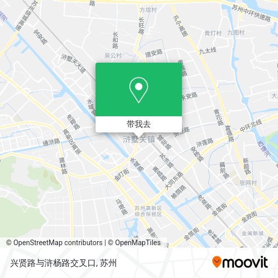 兴贤路与浒杨路交叉口地图