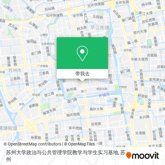 苏州大学政治与公共管理学院教学与学生实习基地地图