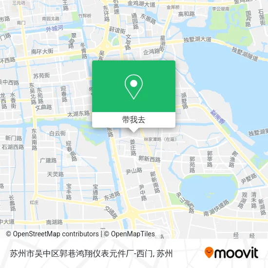 苏州市吴中区郭巷鸿翔仪表元件厂-西门地图