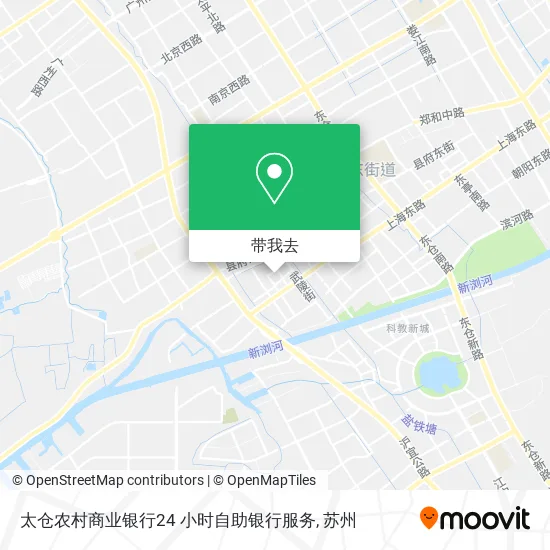 太仓农村商业银行24 小时自助银行服务地图