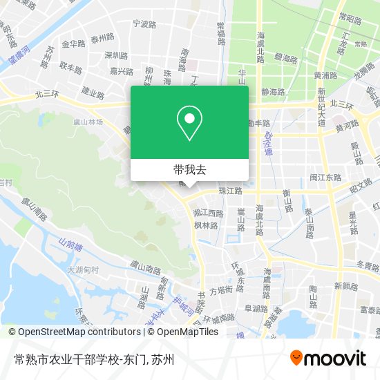 常熟市农业干部学校-东门地图