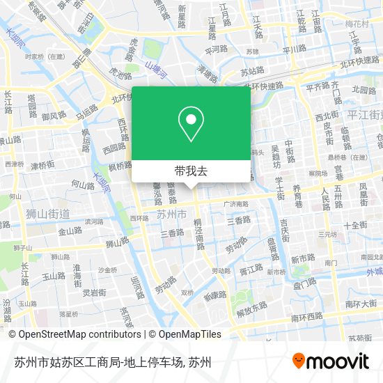 苏州市姑苏区工商局-地上停车场地图