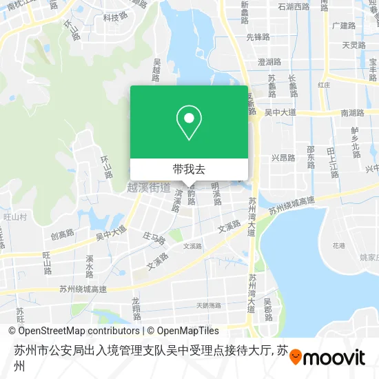 苏州市公安局出入境管理支队吴中受理点接待大厅地图