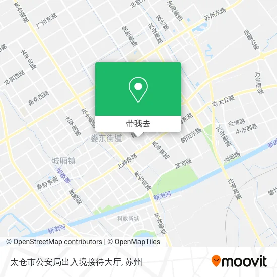 太仓市公安局出入境接待大厅地图
