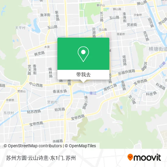 苏州方圆·云山诗意-东1门地图