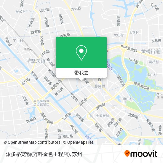 派多格宠物(万科金色里程店)地图